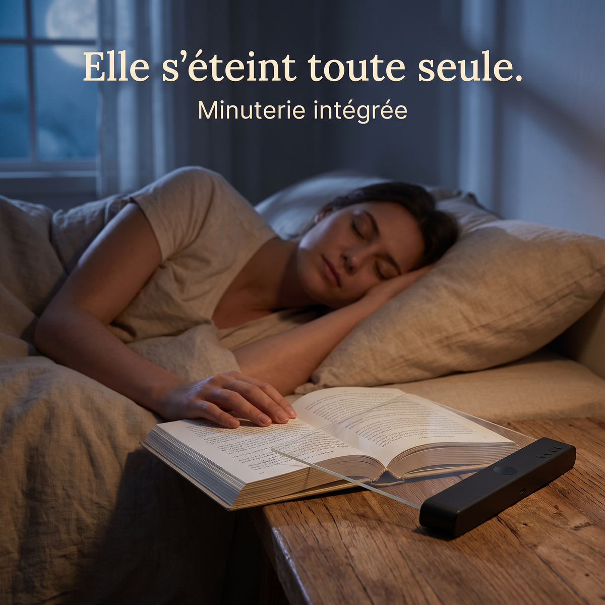 La lampe Lisolia s'éteint toute seule grâce à la minuterie intégrée